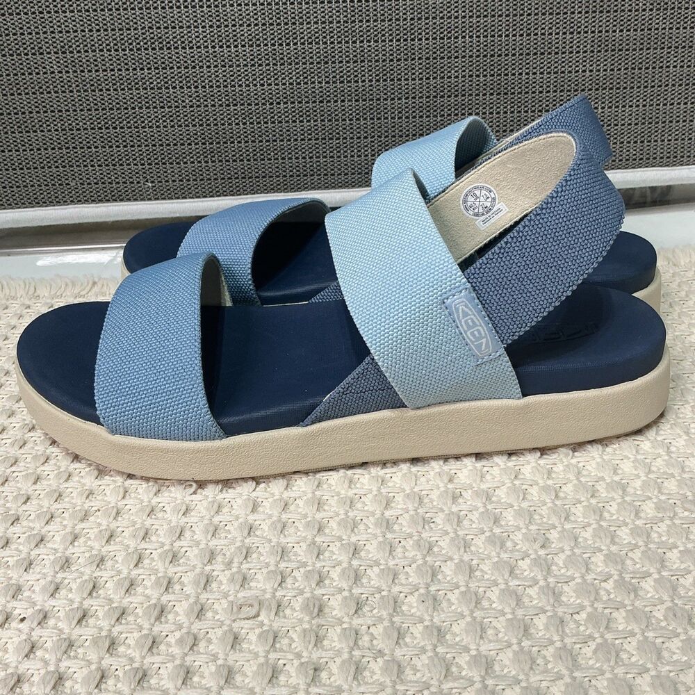 Keen Womens Elle Backstrap Sandals Blue/Skyway Faded Denim Size 10